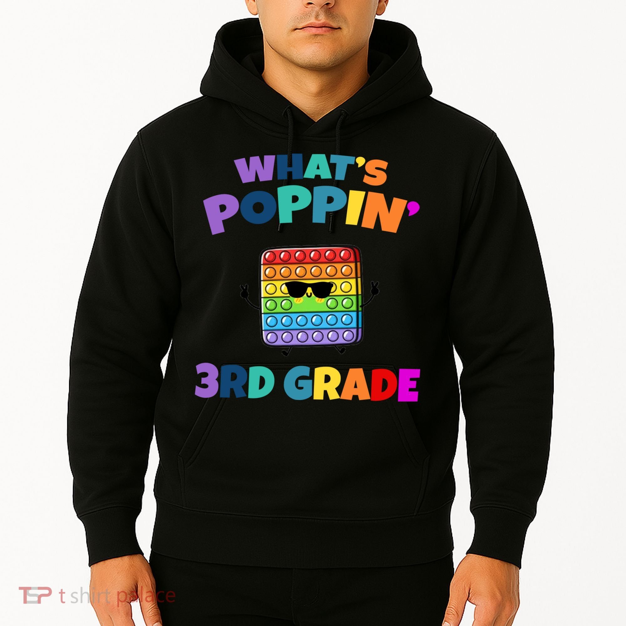 3rd Grade First Day Of School Pop It Hoodie