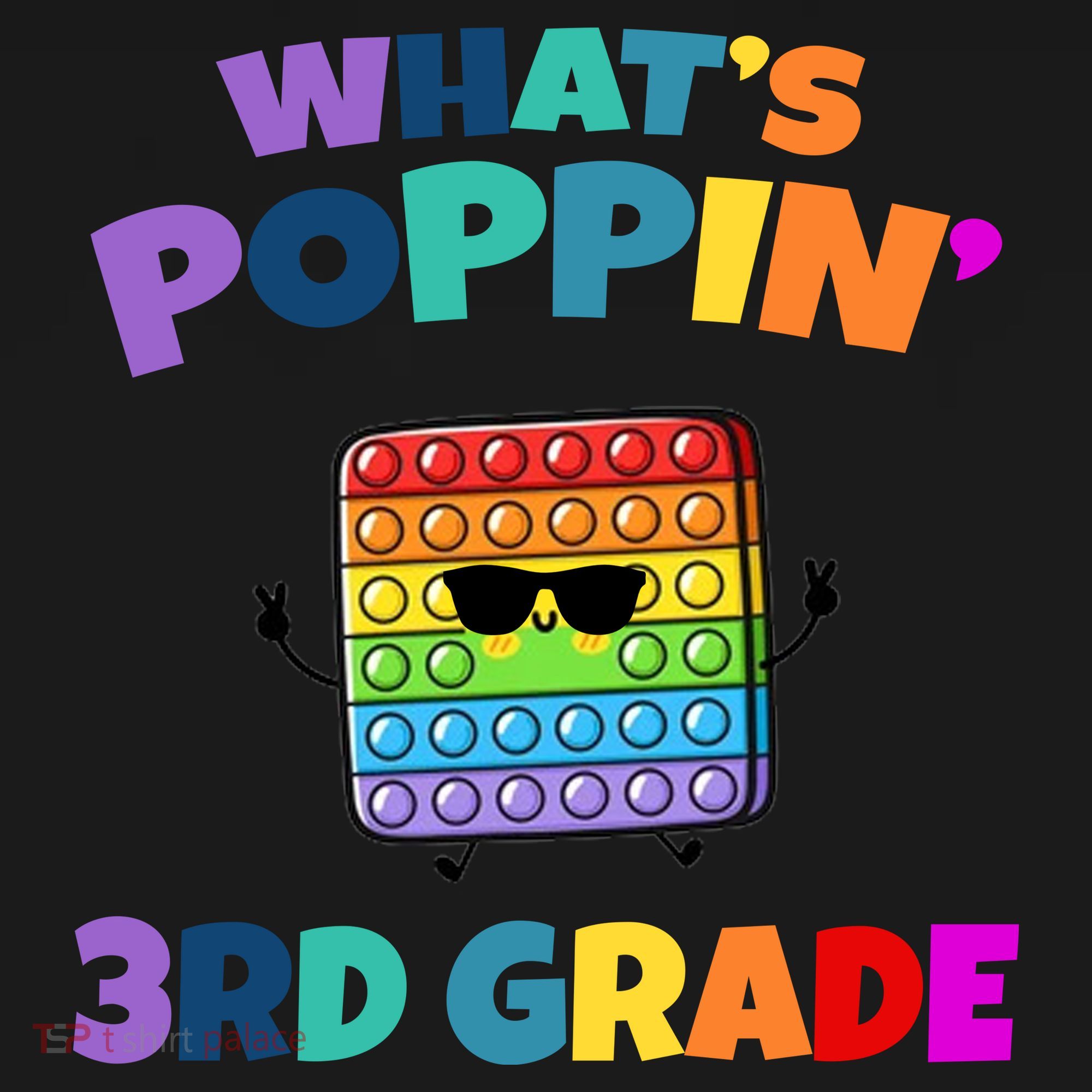 3rd Grade First Day Of School Pop It Backpack
