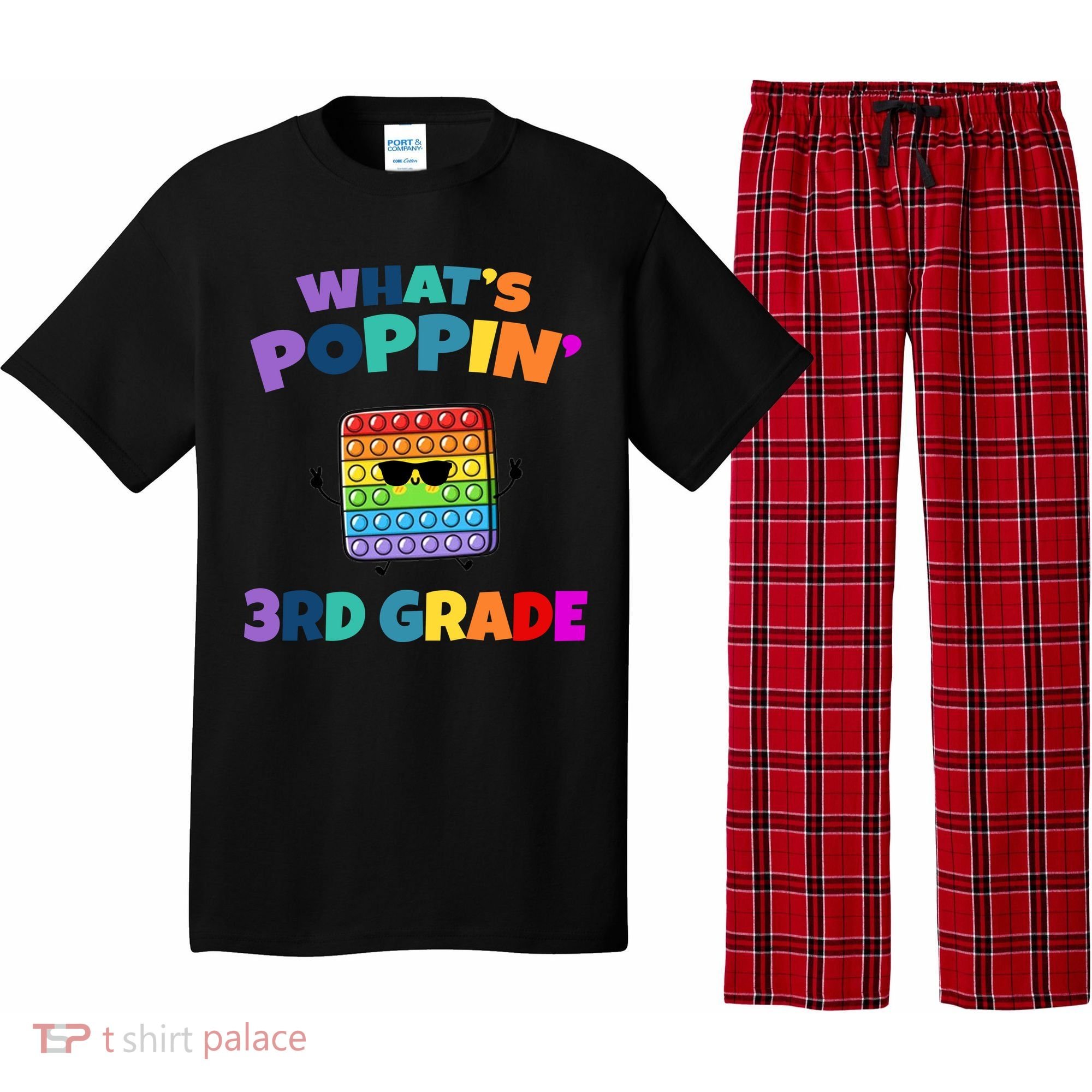 3rd Grade First Day Of School Pop It Pajama Set