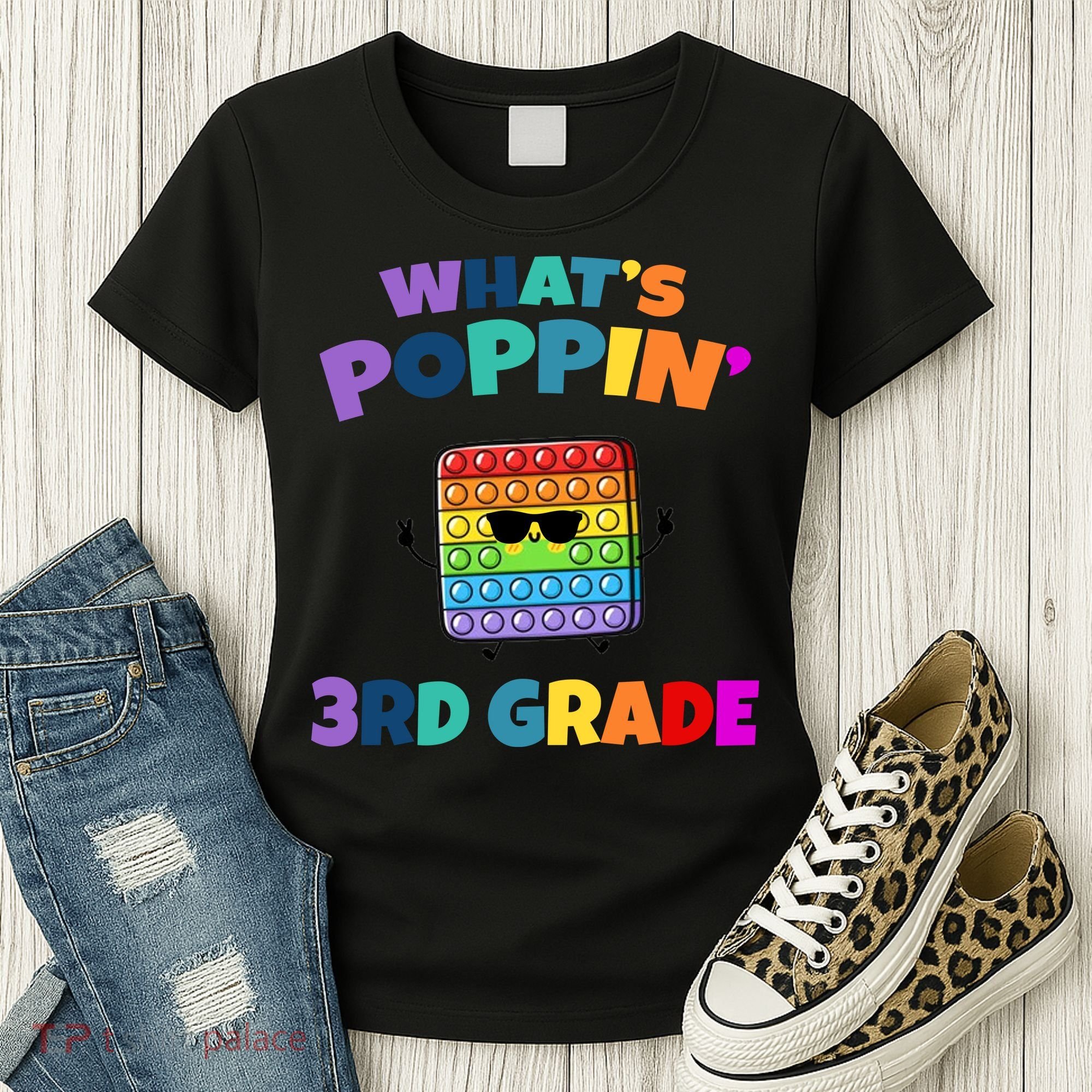 3rd Grade First Day Of School Pop It Women's T-Shirt