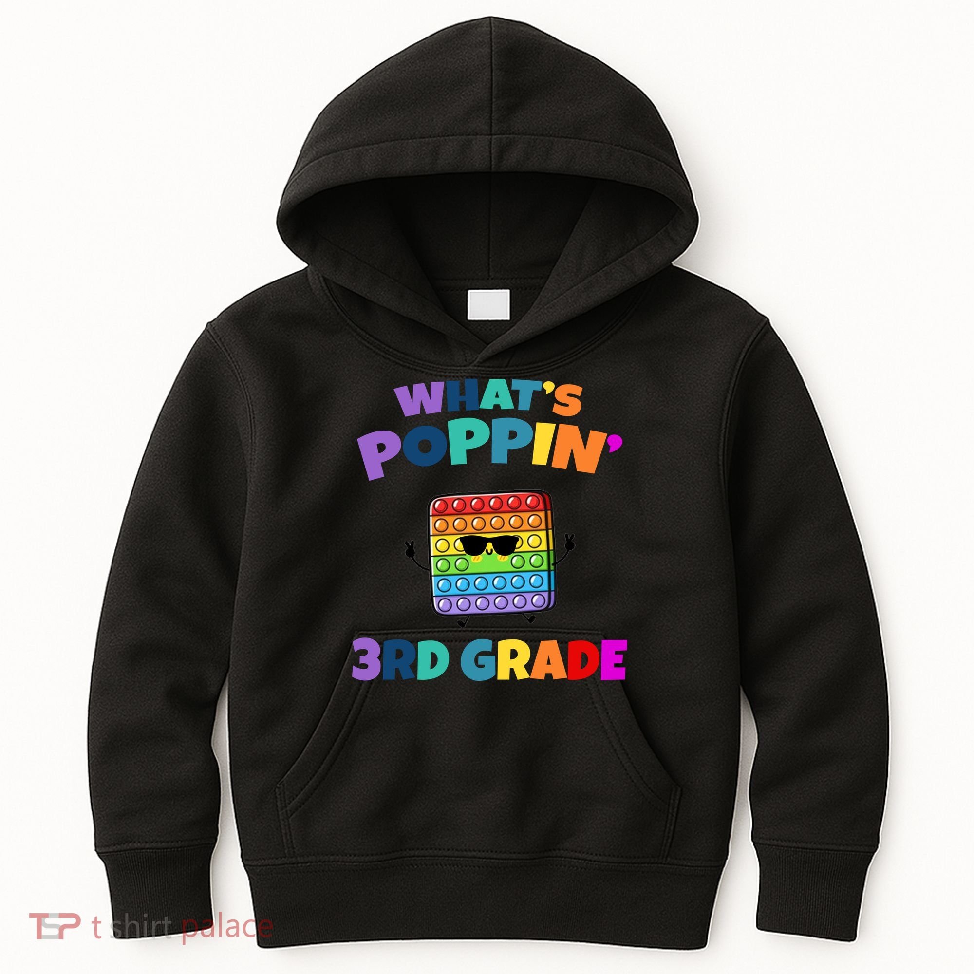 3rd Grade First Day Of School Pop It Kids Hoodie