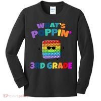 3rd Grade First Day Of School Pop It Kids Long Sleeve Shirt thumb 0