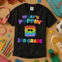 3rd Grade First Day Of School Pop It Kids T-Shirt thumb 3