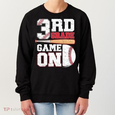3rd Grade Game On Back To School Baseball Boy Third Grade Women's Sweatshirt