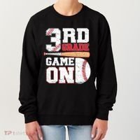 3rd Grade Game On Back To School Baseball Boy Third Grade Women's Sweatshirt thumb 0