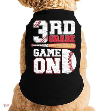 3rd Grade Game On Back To School Baseball Boy Third Grade Doggie Tank