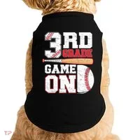3rd Grade Game On Back To School Baseball Boy Third Grade Doggie Tank thumb 0