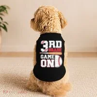 3rd Grade Game On Back To School Baseball Boy Third Grade Doggie Tank thumb 2