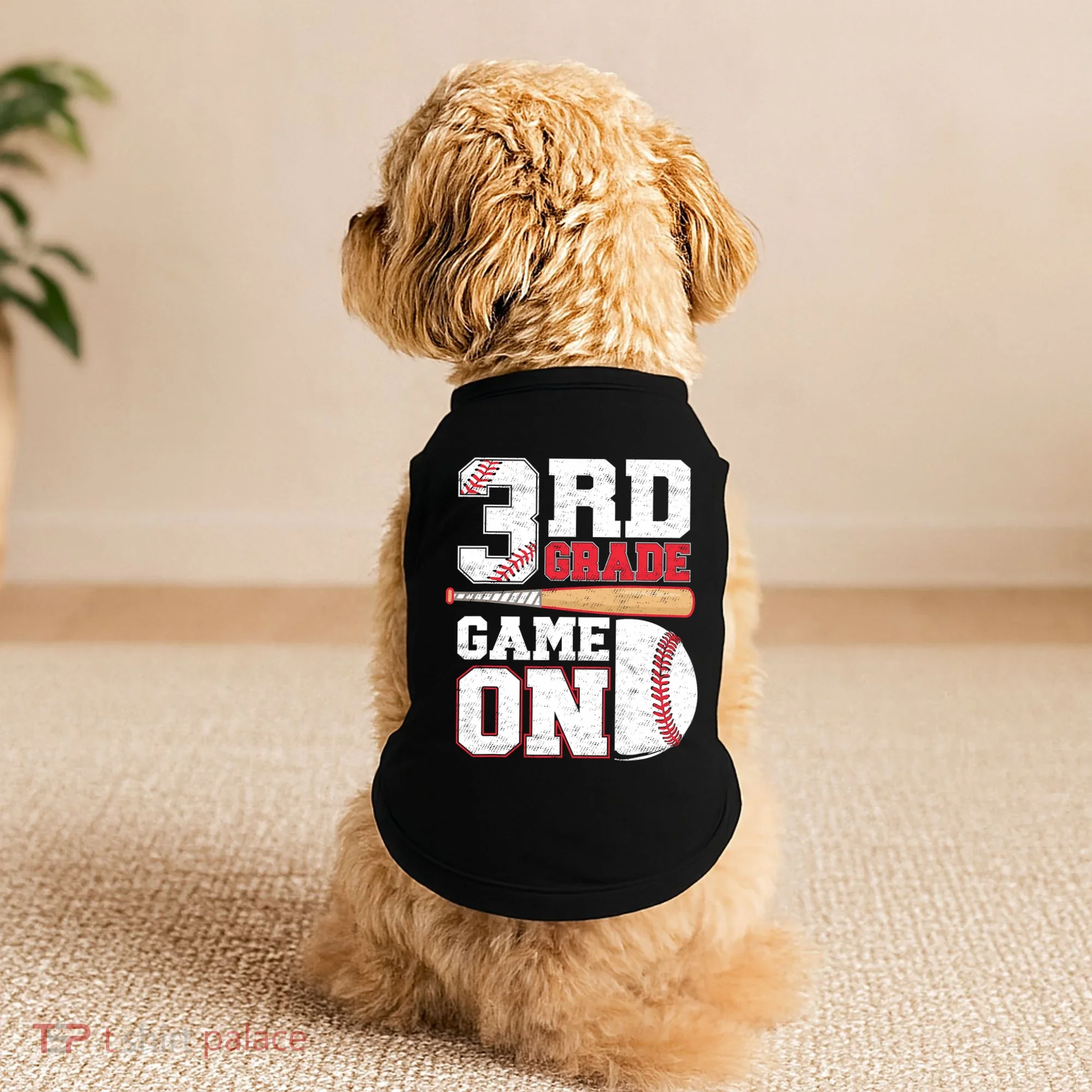 3rd Grade Game On Back To School Baseball Boy Third Grade Doggie Tank