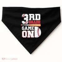 3rd Grade Game On Back To School Baseball Boy Third Grade USA-Made Doggie Bandana thumb 0