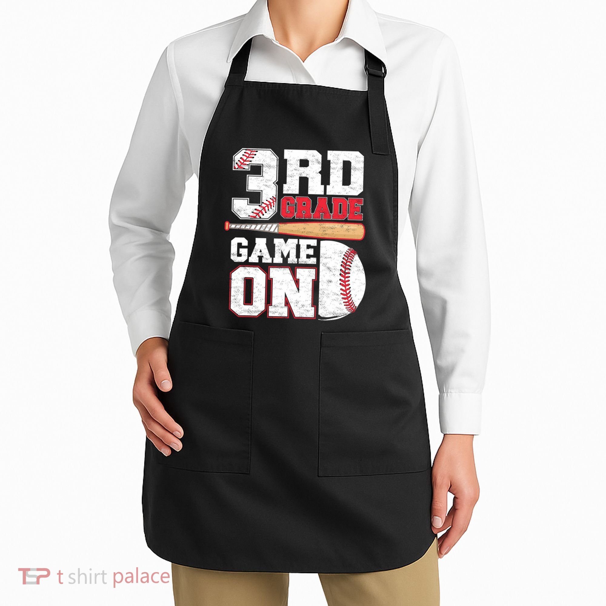 3rd Grade Game On Back To School Baseball Boy Third Grade Apron