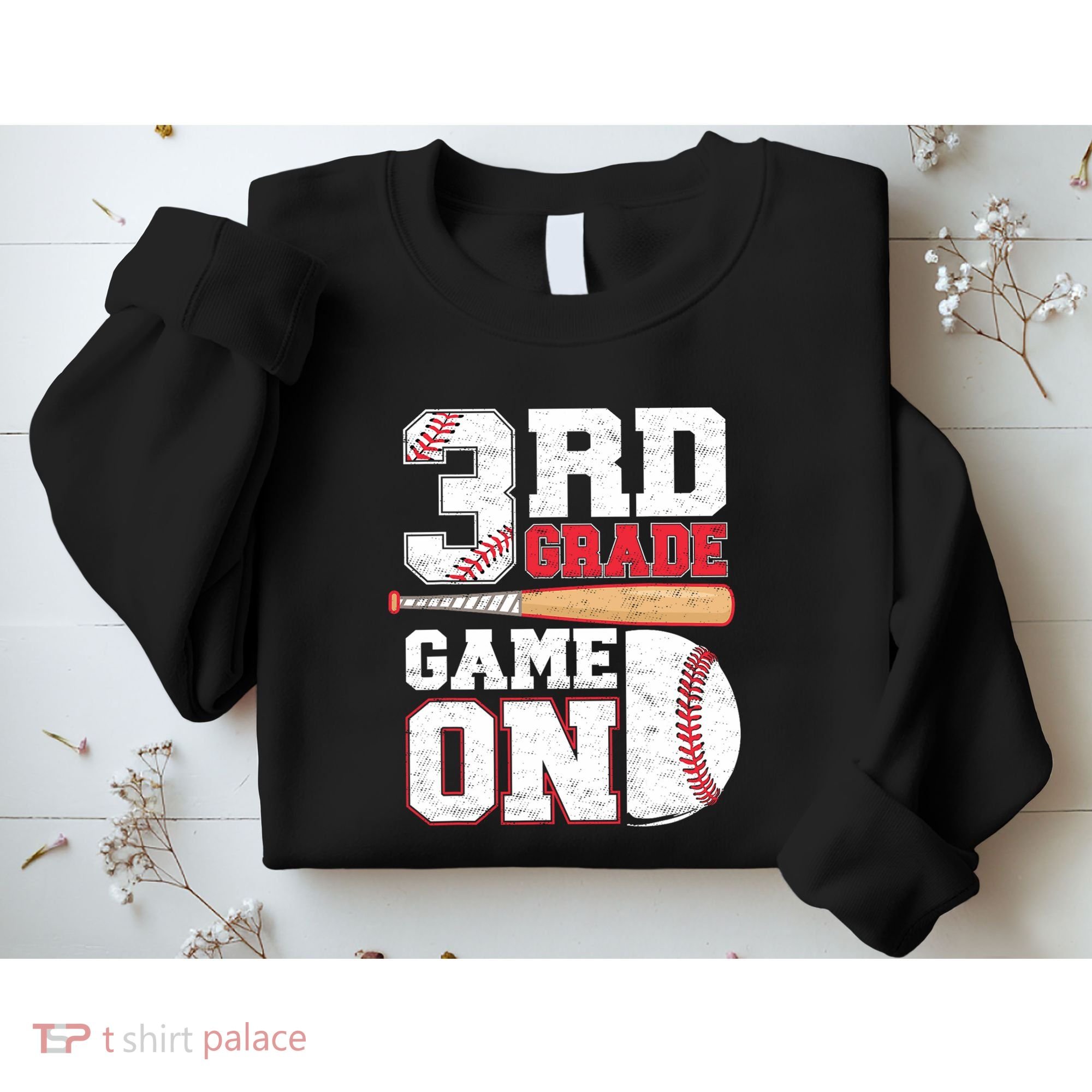3rd Grade Game On Back To School Baseball Boy Third Grade Sweatshirt