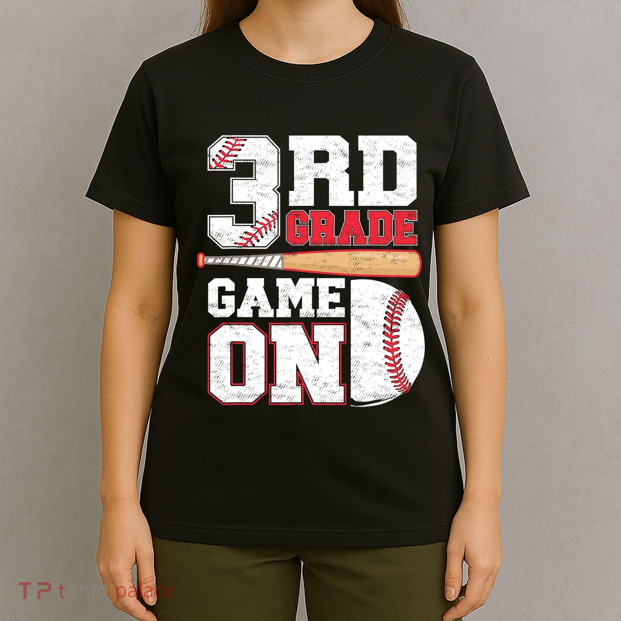 3rd Grade Game On Back To School Baseball Boy Third Grade T-Shirt