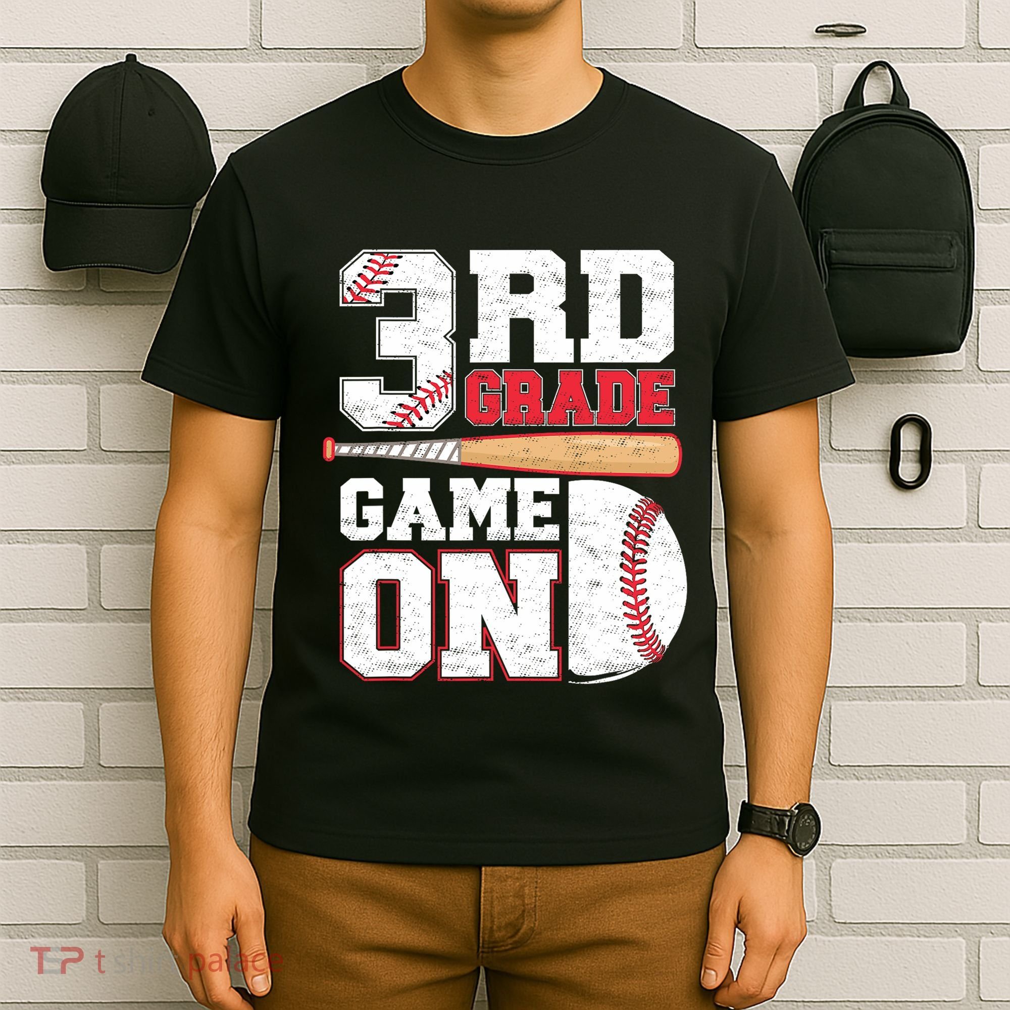 3rd Grade Game On Back To School Baseball Boy Third Grade T-Shirt