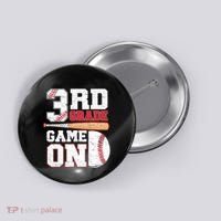 3rd Grade Game On Back To School Baseball Boy Third Grade Button thumb 0
