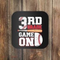 3rd Grade Game On Back To School Baseball Boy Third Grade Coaster thumb 0