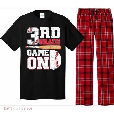 3rd Grade Game On Back To School Baseball Boy Third Grade Pajama Set