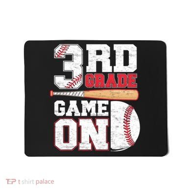 3rd Grade Game On Back To School Baseball Boy Third Grade Mousepad