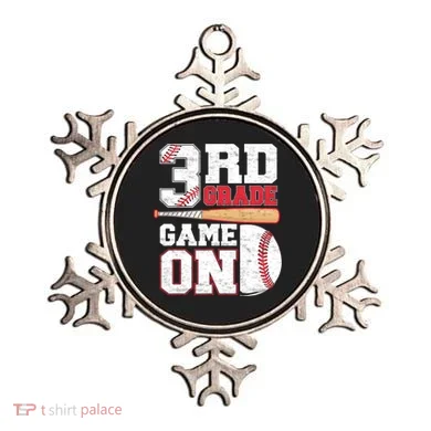 3rd Grade Game On Back To School Baseball Boy Third Grade Ornament