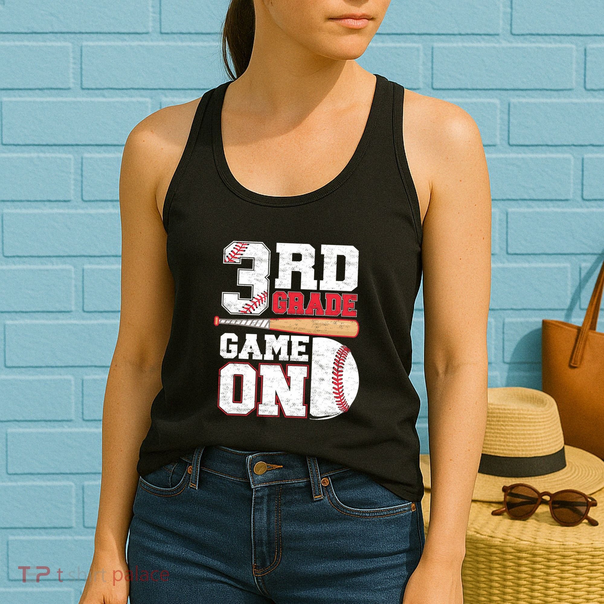 3rd Grade Game On Back To School Baseball Boy Third Grade Women's Tank Top