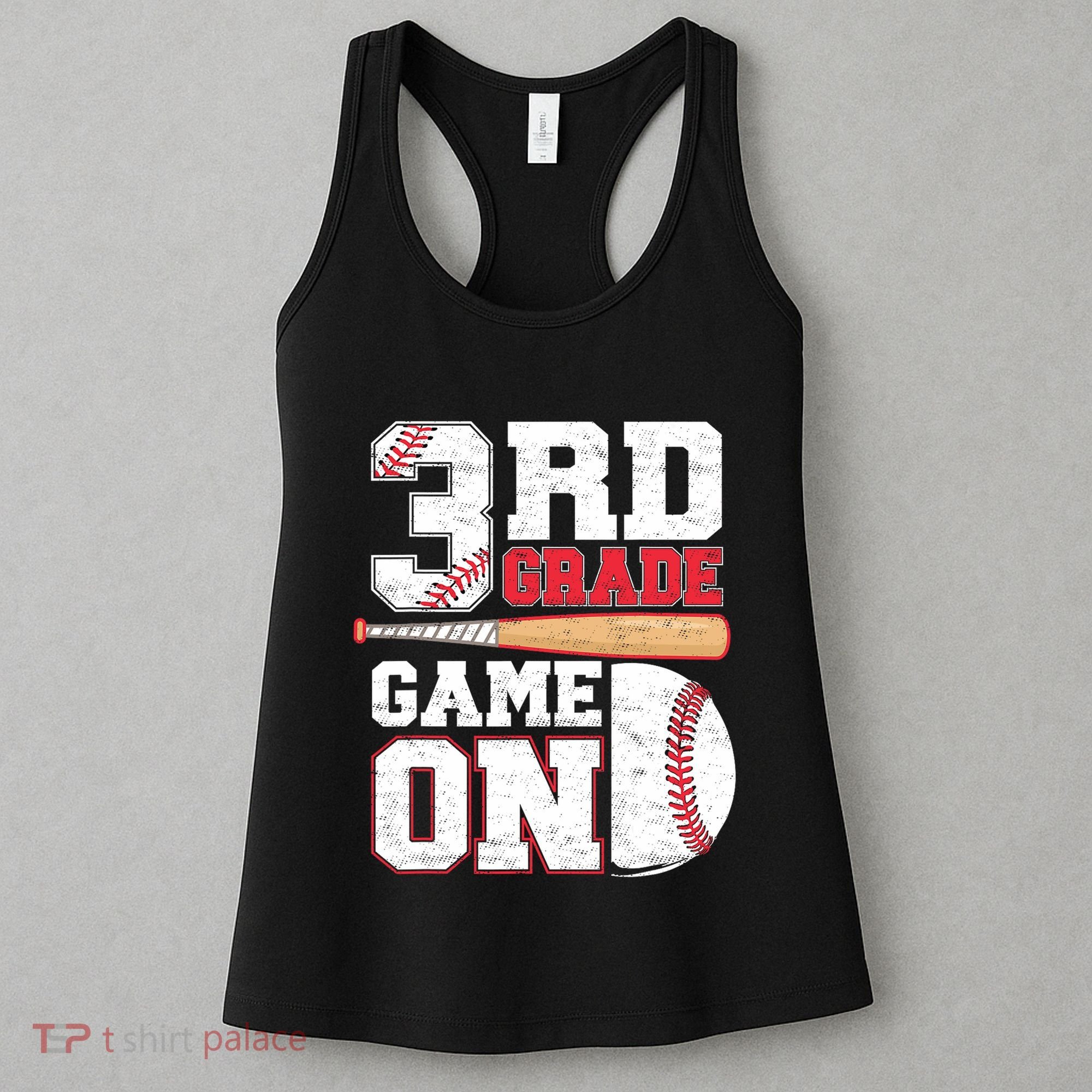 3rd Grade Game On Back To School Baseball Boy Third Grade Women's Tank Top