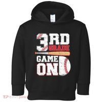 3rd Grade Game On Back To School Baseball Boy Third Grade Toddler Hoodie thumb 0