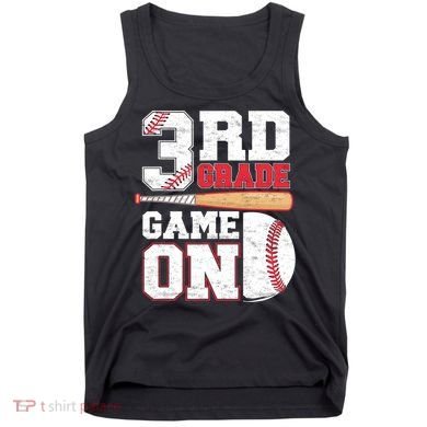 3rd Grade Game On Back To School Baseball Boy Third Grade Tank Top