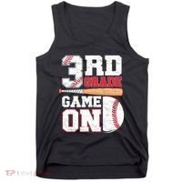 3rd Grade Game On Back To School Baseball Boy Third Grade Tank Top thumb 0