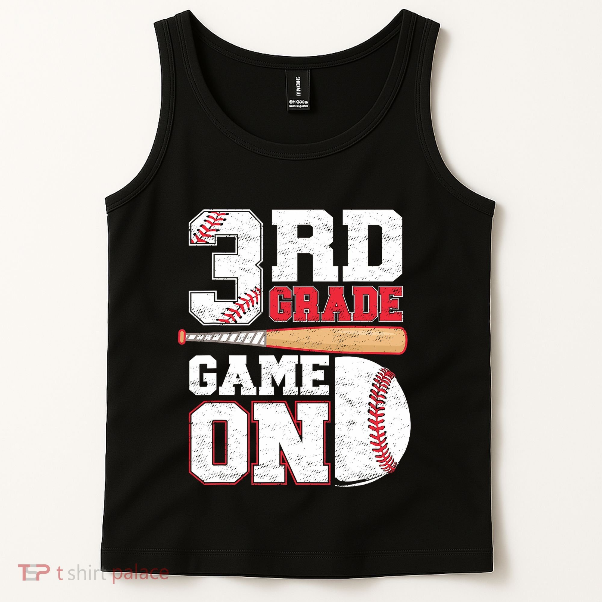 3rd Grade Game On Back To School Baseball Boy Third Grade Tank Top