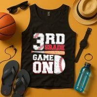 3rd Grade Game On Back To School Baseball Boy Third Grade Tank Top thumb 4
