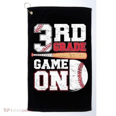 3rd Grade Game On Back To School Baseball Boy Third Grade Golf Towel