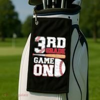 3rd Grade Game On Back To School Baseball Boy Third Grade Golf Towel thumb 2