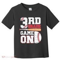 3rd Grade Game On Back To School Baseball Boy Third Grade Toddler T-Shirt thumb 0