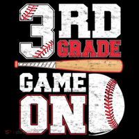 3rd Grade Game On Back To School Baseball Boy Third Grade Toddler T-Shirt thumb 4