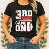 3rd Grade Game On Back To School Baseball Boy Third Grade Women's T-Shirt thumb 2