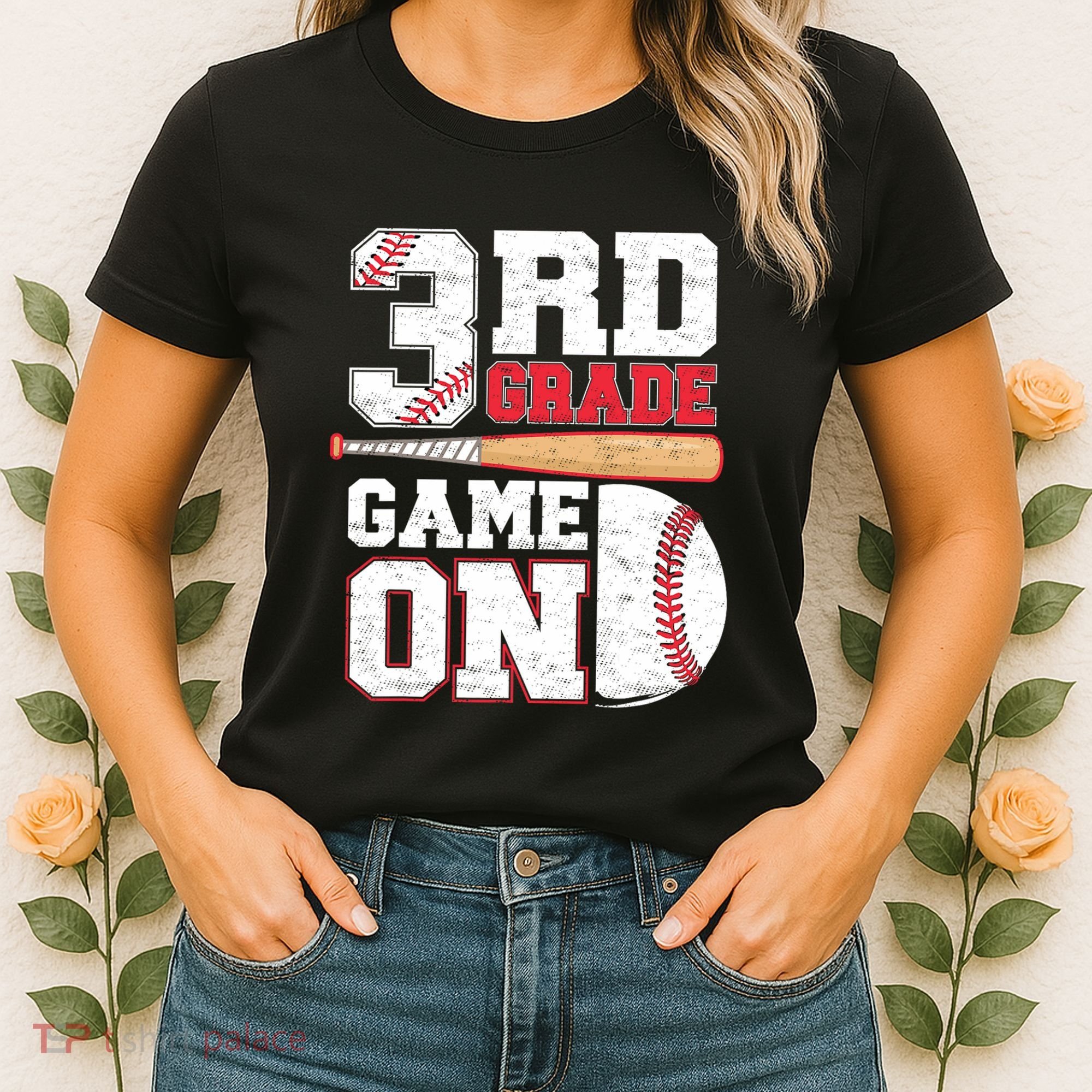 3rd Grade Game On Back To School Baseball Boy Third Grade Women's T-Shirt