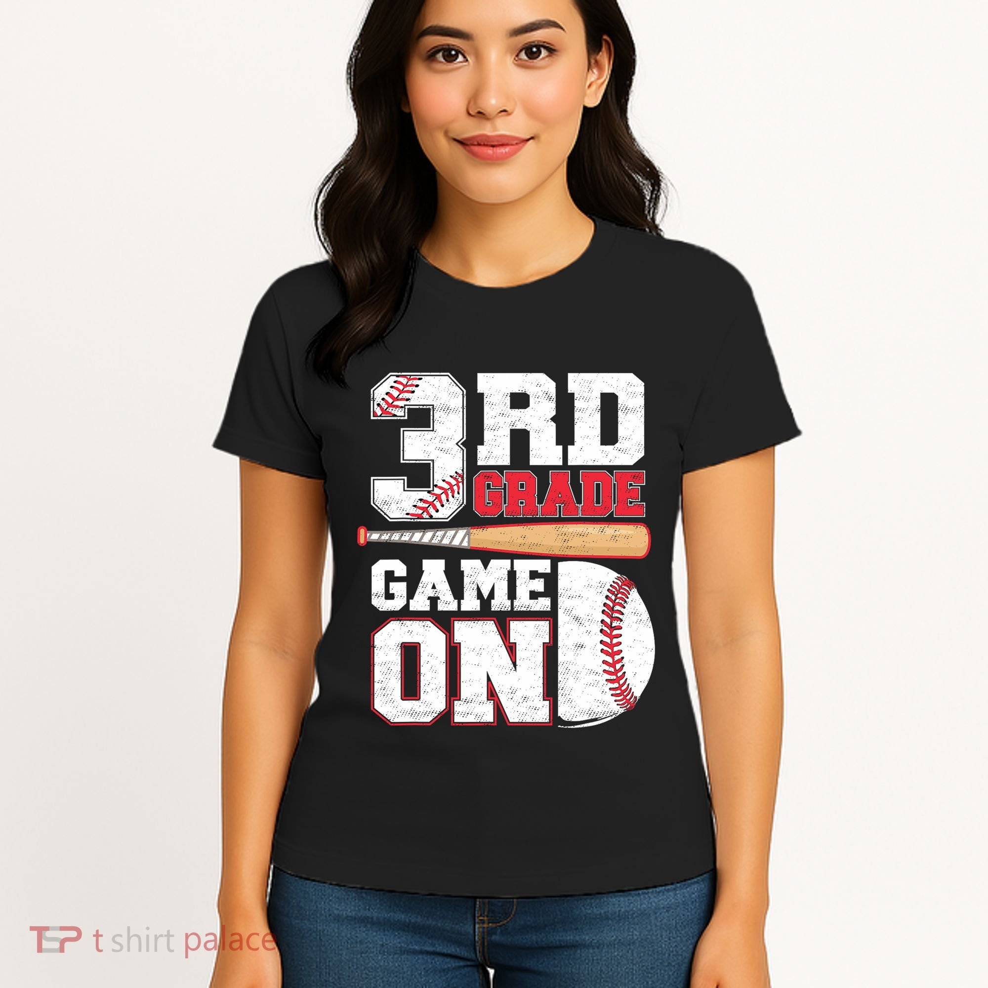 3rd Grade Game On Back To School Baseball Boy Third Grade Women's T-Shirt