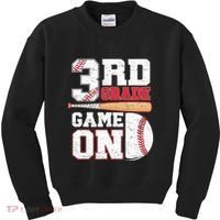 3rd Grade Game On Back To School Baseball Boy Third Grade Kids Sweatshirt thumb 0