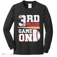 3rd Grade Game On Back To School Baseball Boy Third Grade Kids Long Sleeve Shirt thumb 0