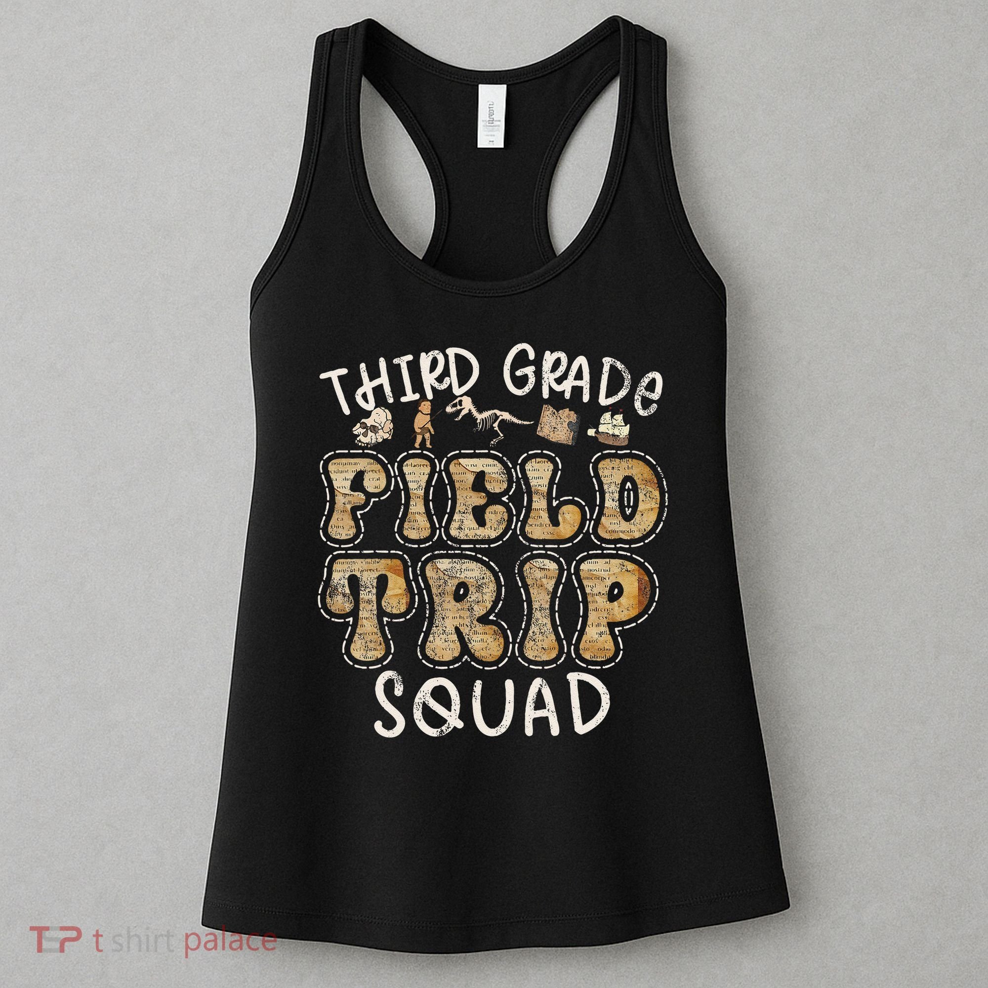 3rd Grade History Museum Field Trip Squad Teacher Student Women's Tank Top