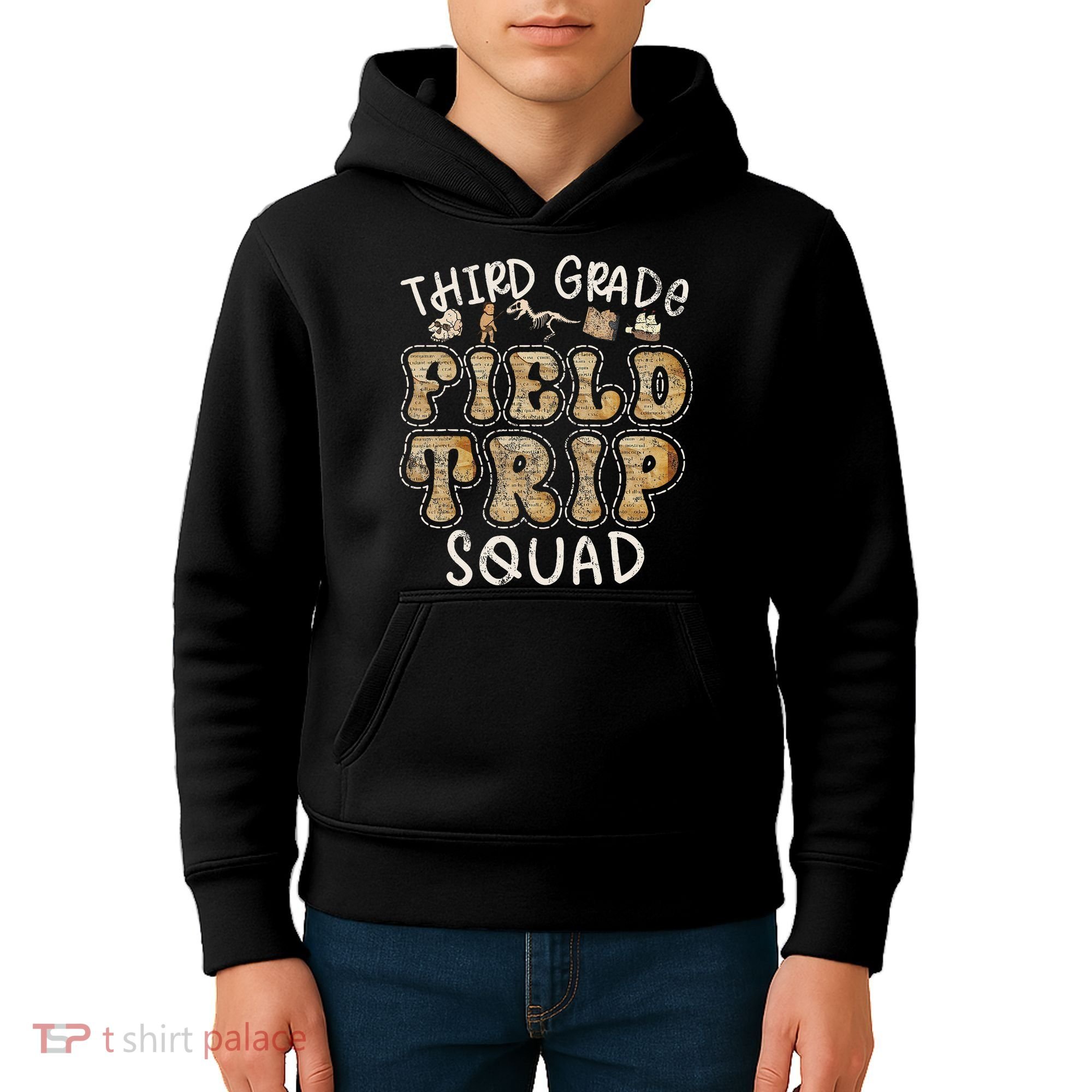 3rd Grade History Museum Field Trip Squad Teacher Student Kids Hoodie