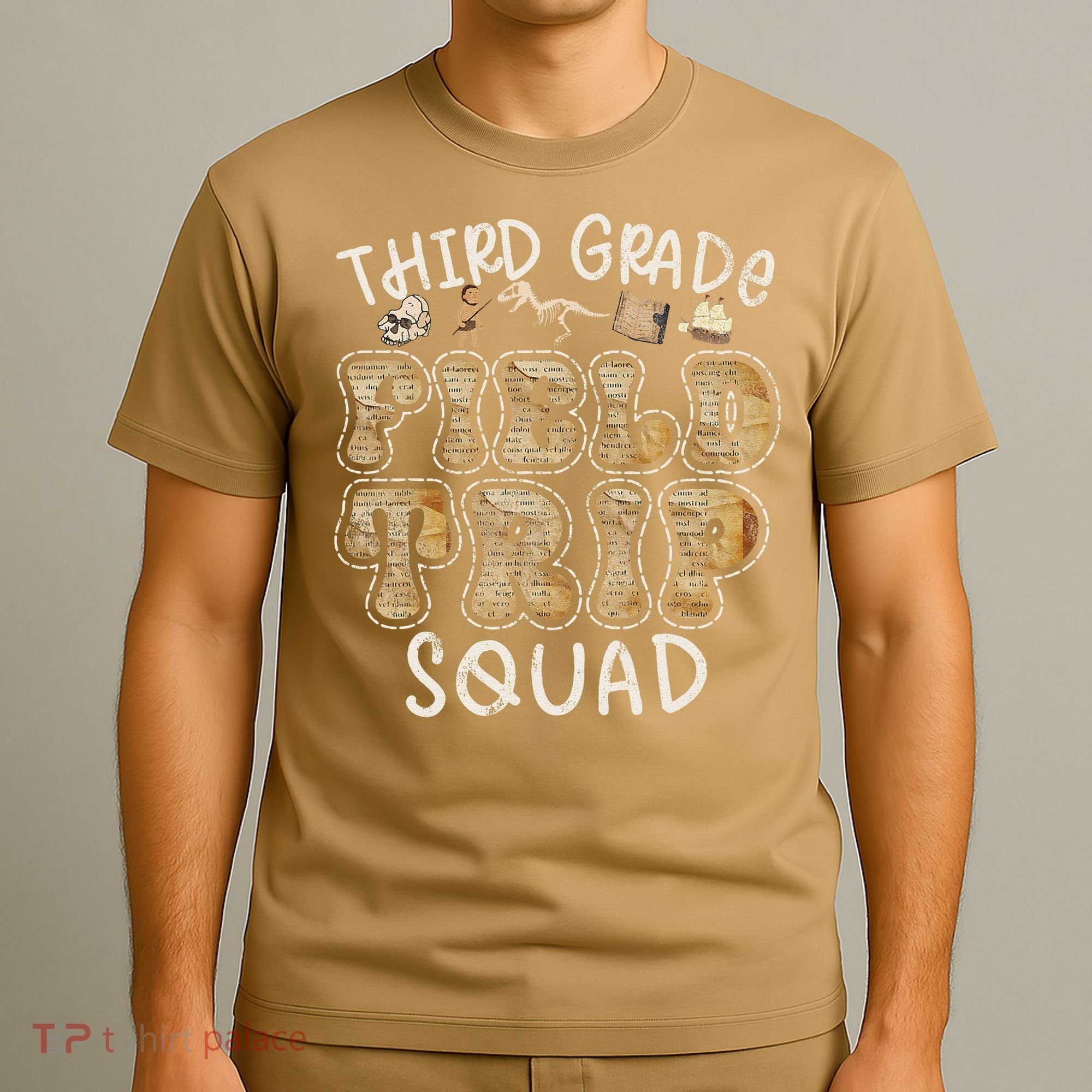 3rd Grade History Museum Field Trip Squad Teacher Student T-Shirt