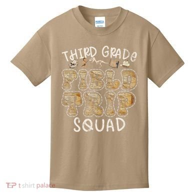 3rd Grade History Museum Field Trip Squad Teacher Student Kids T-Shirt