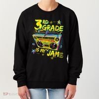 3rd Grade Is My Jam 80s Boombox Third Grade Back To School Women's Sweatshirt thumb 0