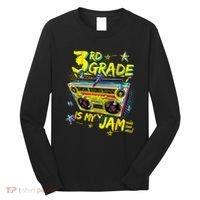 3rd Grade Is My Jam 80s Boombox Third Grade Back To School Long Sleeve Shirt thumb 0