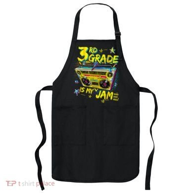 3rd Grade Is My Jam 80s Boombox Third Grade Back To School Apron
