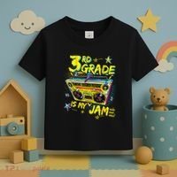 3rd Grade Is My Jam 80s Boombox Third Grade Back To School Toddler T-Shirt thumb 3