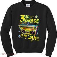 3rd Grade Is My Jam 80s Boombox Third Grade Back To School Kids Sweatshirt thumb 0