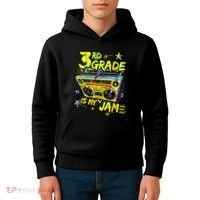 3rd Grade Is My Jam 80s Boombox Third Grade Back To School Kids Hoodie thumb 4