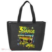 3rd Grade Is My Jam 80s Boombox Third Grade Back To School Tote Bag thumb 0